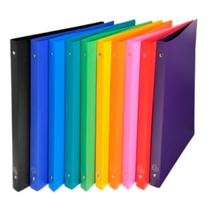Raccoglitore ad anelli Exacompta LINEA OPACO 4 anelli Ø15 mm ppl A4 - Dorso 2 cm - colore assortito