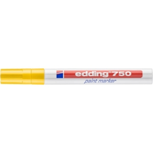 Pennarello a vernice Giallo - Edding 750 - tonda - 2-4 mm