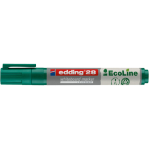 Pennarello per lavagne bianche Edding 28 EcoLine punta tonda - tratto 1,5-3 mm verde - 4-28004