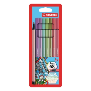 Pennarelli Stabilo Pen 68 tratto 1 mm - Colori Assortiti 68/8-02 (conf.8)