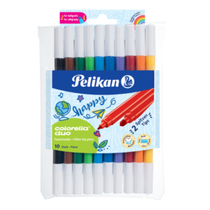 Pennarelli doppia punta Pelikan Colorella Duo - Colori Assortiti - 973172 (conf.10)