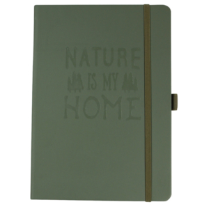 Taccuino con copertina impermeabile Donau Outdoor A5 120g/m² Verde oliva a quadretti 330370011