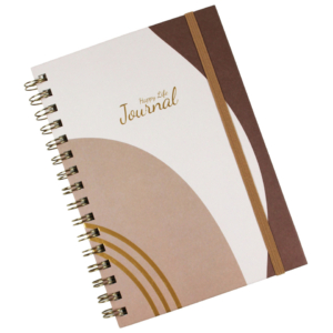 Quaderno a spirale A5 Donau Happy Life 100 fogli 80g/m² - rigato 1R - Marrone 330362022