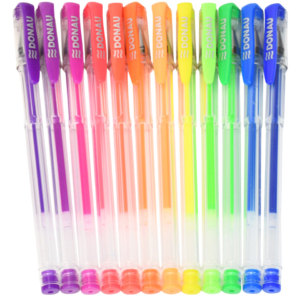 Penne gel Donau colori neon Assortiti 322262 (set 12 pezzi)