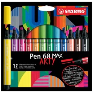 Pennarelli Stabilo Pen 68 Max punta scalpello - 768/12-21 (conf.12)