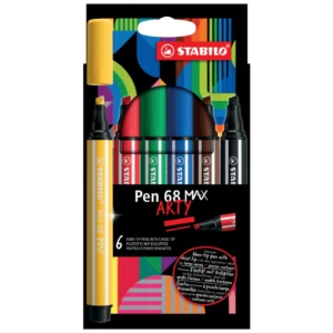 Pennarelli Stabilo Pen 68 Max punta scalpello - 768/06-21 (conf.6)