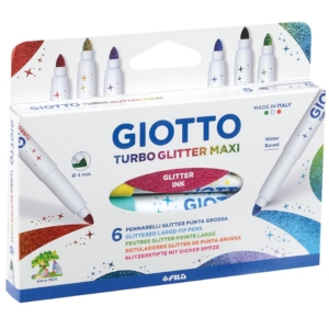 Pennarelli GIOTTO Turbo Maxi colori glitterati Assortiti F426600 (conf.6)