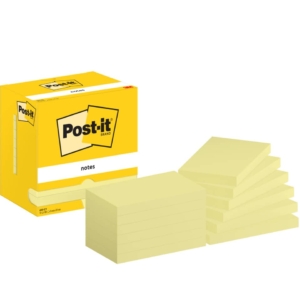Foglietti riposizionabili Giallo Canary Post-it® 76x127 mm - 12 blocchetti da 100 fogli
