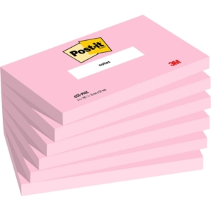 Foglietti Post-it® Rosa - 100 foglietti/blocchetto - 76x127 mm (conf.6 blocchetti)
