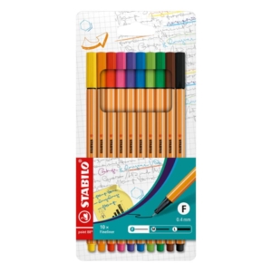 Fineliner Point 88 Stabilo - Assortito - 0,4 mm (conf.10)