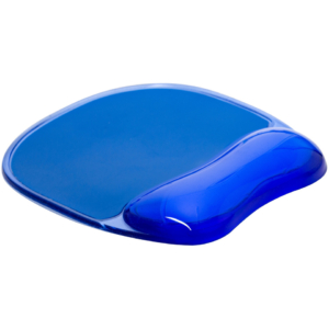 Tappetino per mouse Q-Connect con poggiapolsi in gel 23x20x2 cm blu KF10378