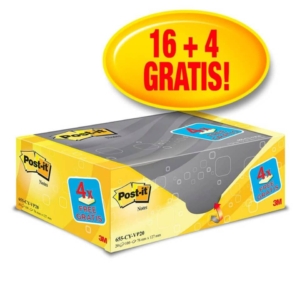 Foglietti Post-It® Notes Giallo Canary™ Value Pack - 76x127 mm - Giallo Canary (conf.20)