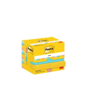 Foglietti riposizionabili Post-it® Beachside - blocchetti da 100 fogli cad. - 38x51 mm (conf.12)