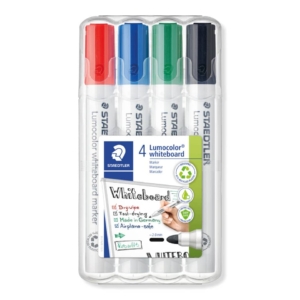 Pennarelli per lavagne Bianche Staedtler Lumocolor® Whiteboard - Assortito - tonda - 2 mm (conf.4)