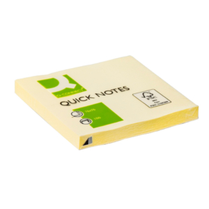 Foglietti riposizionabili Q-Connect 63g/m² Giallo 76x76 mm (12 blocchetti da 100 fogli)