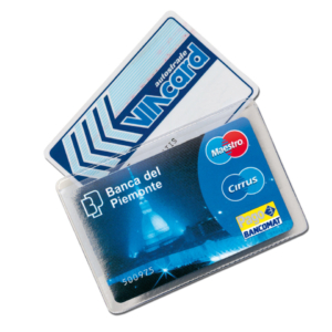 Cristalcard Alplast a due scomparti trasparenti - 999