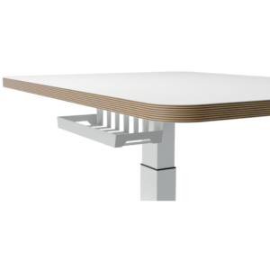 Scrivania compatta Sit - Stand elettrica Leitz Ergo bianco - 60x65xh.80 cm - 65340001