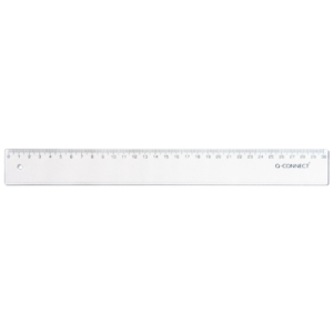 Righello Q-Connect Trasparente 30 cm KF00587