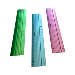 Righelli in alluminio colorato da 15 cm Donau - 3 colori assortiti - 322294099 (conf.12)