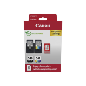 Cartuccia Canon PG-540/CL-541 n/c/m/g con confezione fogli nero, ciano, magenta, giallo - 5225B013