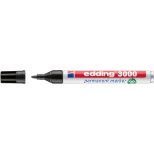 Pennarello indelebile Nero Edding 3000 - punta conica - 1,5-3 mm