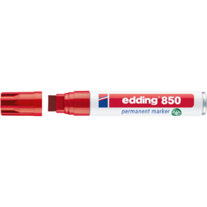 Pennarello indelebile Rosso Edding 850 - scalpello - 5-16 mm