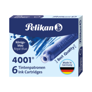 Cartucce per stilografiche 4001 TP/6 Pelikan - Blu royal (conf. da 6 cartucce)