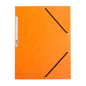 Cartellina con elastico Q-Connect Arancio 24,3x32 cm cartoncino manilla 375g/m²