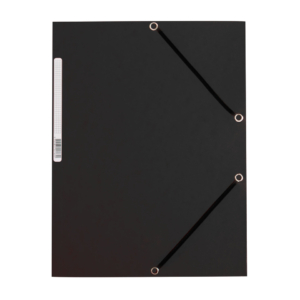 Cartellina con elastico Q-Connect Grigie 24,3x32 cm cartoncino manilla 375g/m²