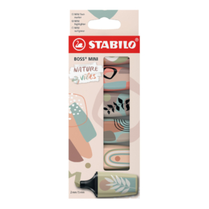 Evidenziatori Stabilo Boss® Mini NatureVibes - colori assortiti 07/06-31 (conf.6)