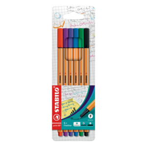 Fineliner Point 88 Stabilo - Assortito - 0,4 mm (conf.6)