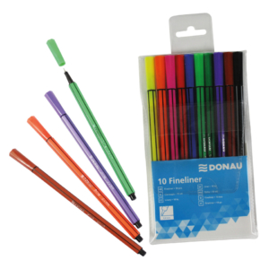 Fineliner con inchiostro a base acqua Donau multicolore 330257099 (set 10)