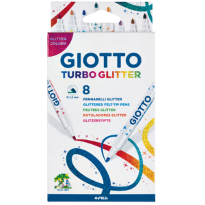 Pennarelli GIOTTO Turbo Glitter - Colori Assortiti F425800 (conf.8)