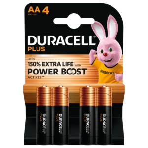 Batterie alcaline Duracell Power Boost Stilo AA MN1500 - DU0103 (blister da 4 pezzi)