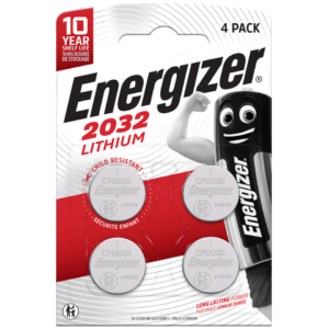 Batterie al litio a bottone Energizer Lithium BP4 3V 235 mAh CR2032 - rossa - E304127202 (conf.4)
