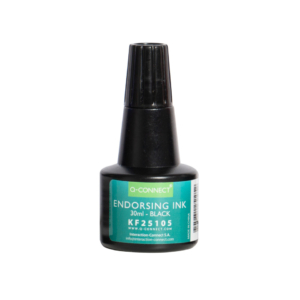 Inchiostro per timbri Q-Connect Nero senza olio 28 ml Nero