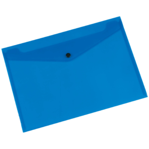 Portadocumenti con bottone Q-Connect A4+ ppl Blu KF03596