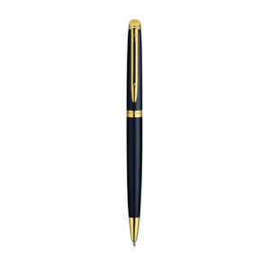 Penna a sfera Waterman Hemisphere GT inchiostro Blu Waterman Nero con finiture placcate in Oro - S0920770