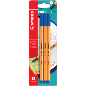 Fineliner Stabilo Point 88® 0,4 mm Blu - B-14827-10 (conf.3)