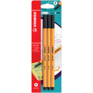 Fineliner Stabilo Point 88® 0,4 mm Nero - B-14828-10 (conf.3)