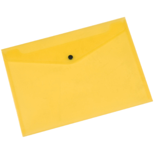 Portadocumenti con bottone Q-Connect A4+ Giallo KF03595