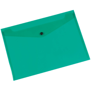 Portadocumenti con bottone Q-Connect A4+ Verde KF03597