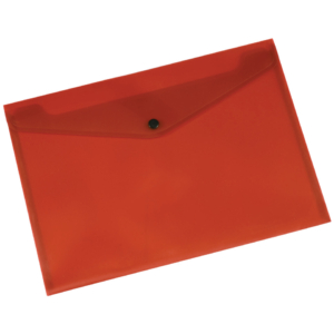 Portadocumenti con bottone Q-Connect A4+ ppl Rosso KF03594