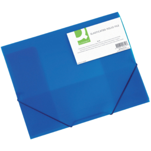 Cartellina con elastico A4 Q-Connect - - ppl - Blu