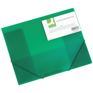 Cartellina con elastico A4 Q-Connect - - ppl - Verde