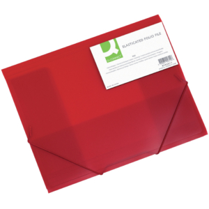 Cartellina con elastico A4 Q-Connect - - ppl - Rosso