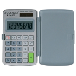Calcolatrici solari da tasca Q-Connect 8 cifre KF01602 (2 pezzi)
