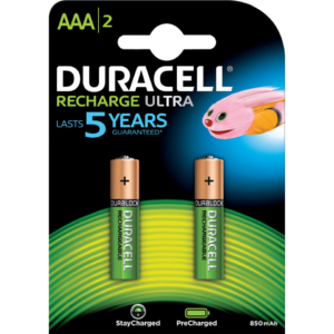 Batterie Duracell Mini Stilo AAA pile ricaricabili 850 mAh - DU76 (conf.2)