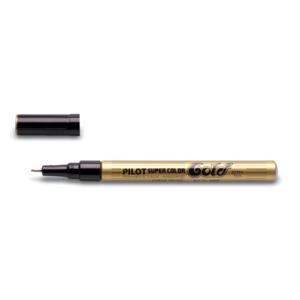 Pennarello a vernice Pilot Super Color punta in fibra di acrilico 1 mm Oro - 002452