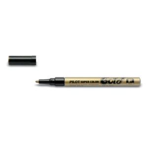 Pennarello a vernice Pilot Super Color punta in fibra di acrilico 3 mm Oro - 002437